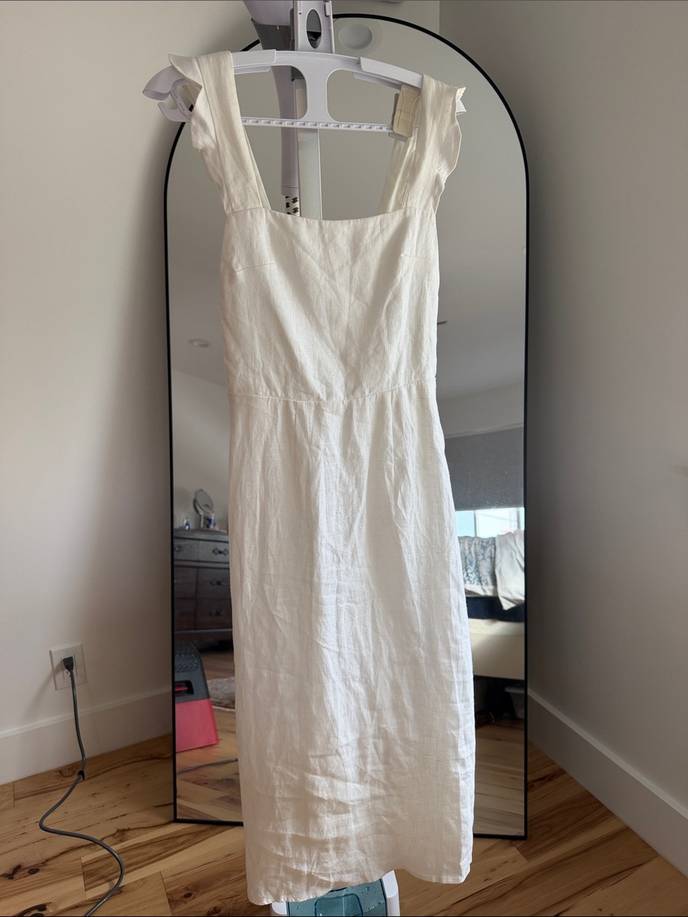 Reformation apron Linen Midi Dress